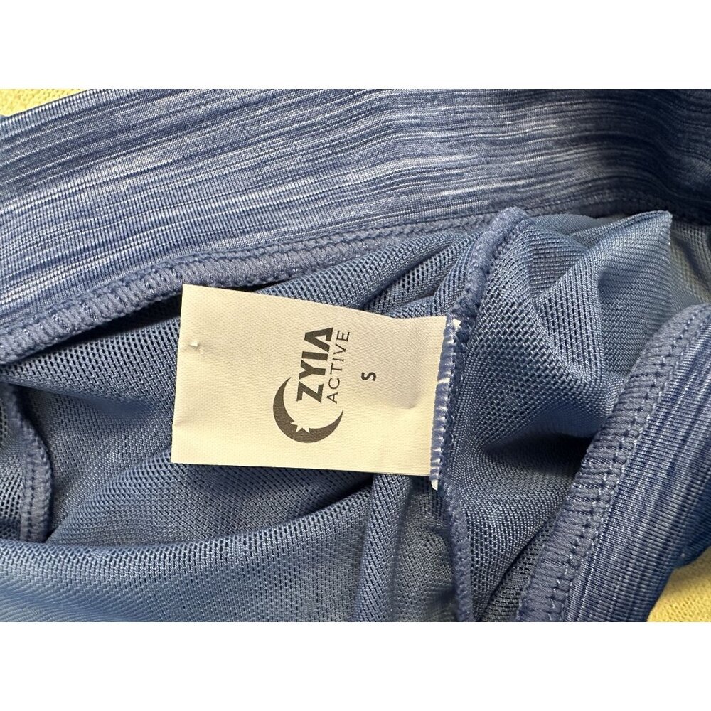 Zyia Active Calm‎ Blue Luxe Mesh Tank - Picture 5 of 6